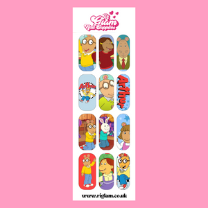 Arthur Cartoon Nail Decals