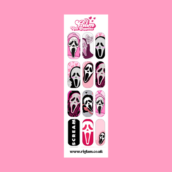 Scream Bae Nail Decals