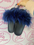 Faux Fur Fluffy Sliders