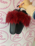 Faux Fur Fluffy Sliders