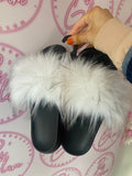 Faux Fur Fluffy Sliders