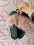 Faux Fur Fluffy Sliders