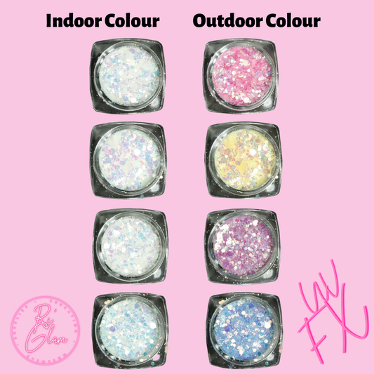 Colour Changing UV Chunky Glitter