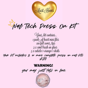 Nail tech press on kits