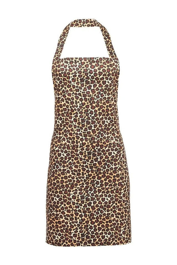 Leopard print apron