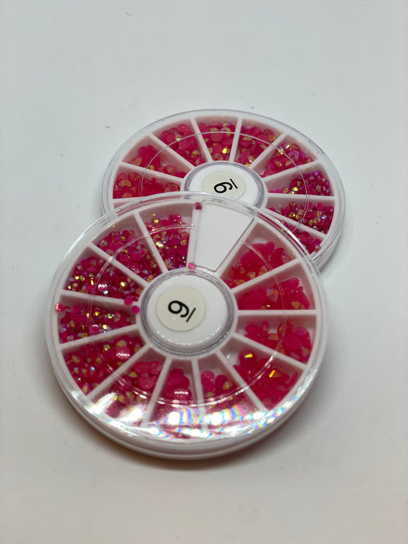 Hot Pink Crystal Wheel