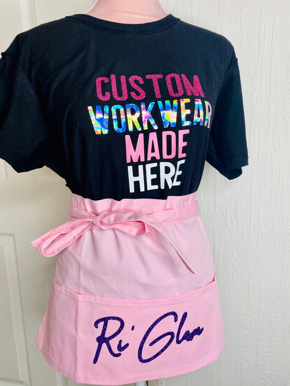 Tie waist apron